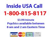 American Psychics: call from USA toll free psychic readings.